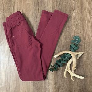 COPY - Wishful Park maroon pants/ jeans. 0.